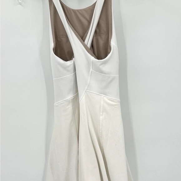 As Is - Lululemon White Tennis Dress - Has Pockets and Shorts - Size 10 - Picture 9 of 13